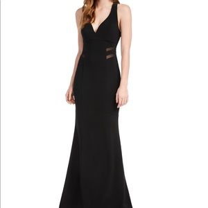 Black Mesh Cutout Dress